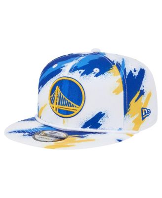 New Era - Men's White Golden State Warriors Paint 9FIFTY Snapback Hat