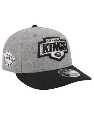 New Era - Men's Gray/Black Los Angeles Kings Wool Pin Low 9FIFTY Snapback Hat