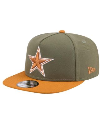 New Era - Men's Olive/Brown Dallas Cowboys Two-Tone A-Frame 9FIFTY Snapback Hat