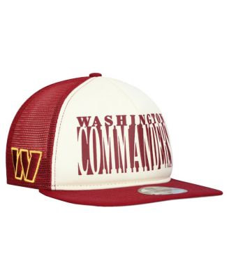 New Era - Men's Cream/Burgundy Washington Commanders Cutout A-Frame 9FIFTY Snapback Hat