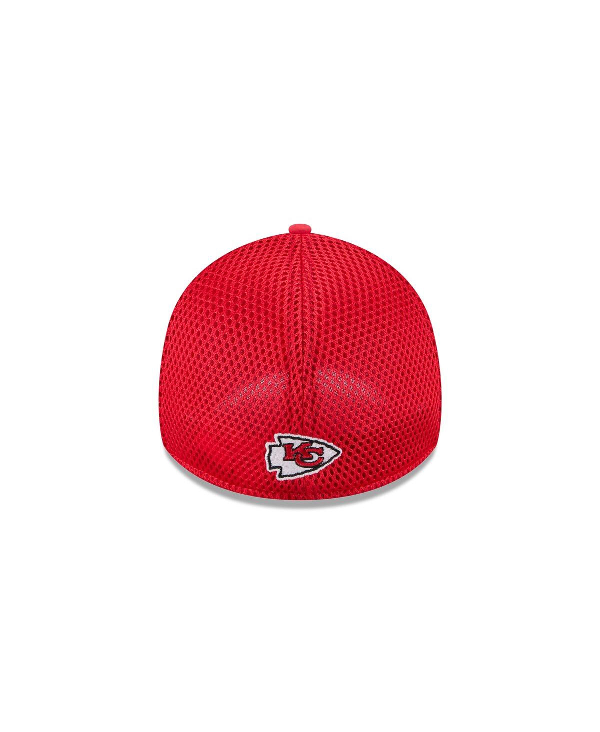 New Era Men's Red Kansas City Chiefs Outline 39thirty Flex Hat In Red
