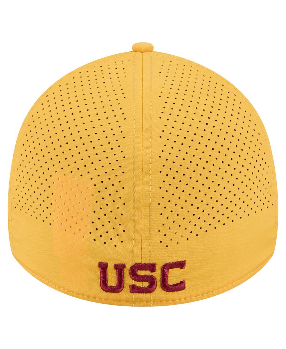 New Era Men's Gold Usc Trojans Rope 39thirty Flex Hat In Yellow