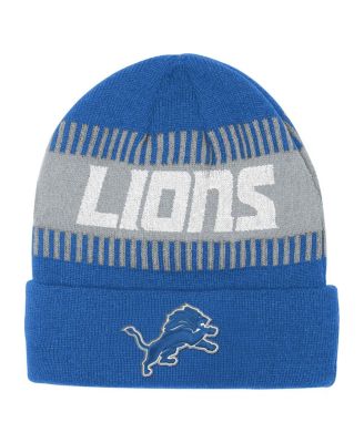 Outerstuff - Big Boys and Girls Blue Detroit Lions Bright Lights Cuffed Knit Hat