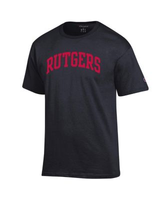 Men's Black Rutgers Scarlet Knights Basic Arch T-Shirt