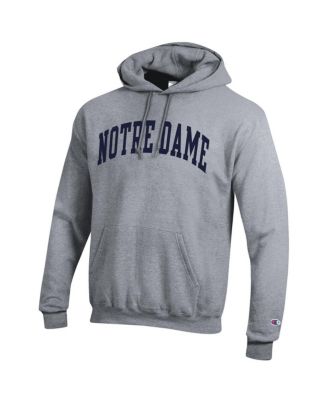 Men's Heather Gray Notre Dame Fighting Irish Basic Arch Fleece Pullover Hoodie