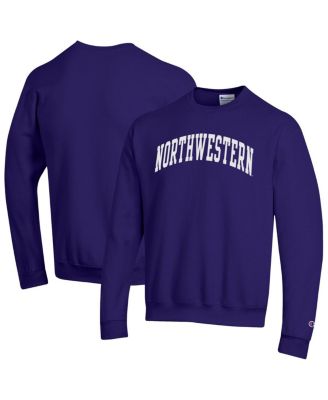 Champion - Men's Purple Northwestern Wildcats Basic Arch Fleece Pullover Sweatshirt
