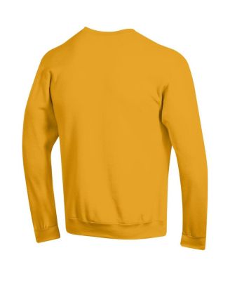 Men's Gold Iowa Hawkeyes Basic Arch Fleece Pullover Sweatshirt