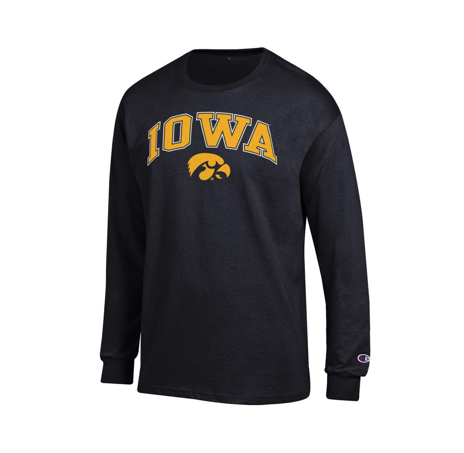 Men's Charcoal Iowa Hawkeyes Arched Logo T-Shirt