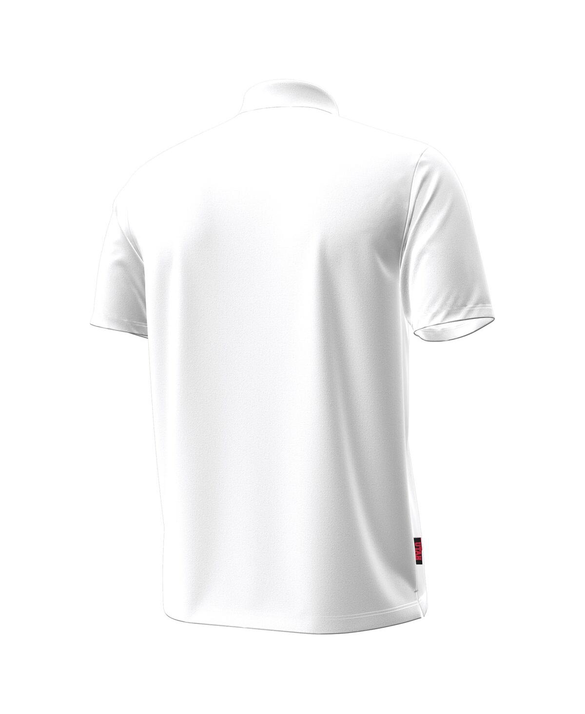 Under Armour Men's White Utah Utes Performance Drive Chest Stripe Polo Shirt In White