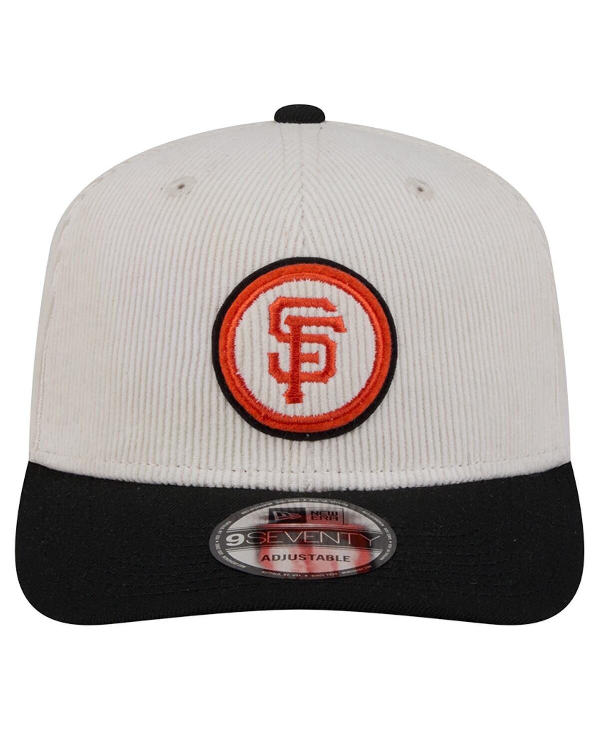 New Era Men's Cream/black San Francisco Giants Loyal 9seventy Adjustable Hat In Neutral