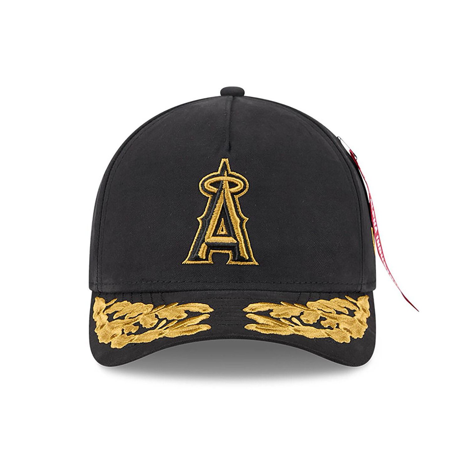 Men's Black Los Angeles Angels A-Frame 9FORTY Adjustable Hat