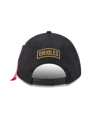 Men's Black Baltimore Orioles A-Frame 9FORTY Adjustable Hat