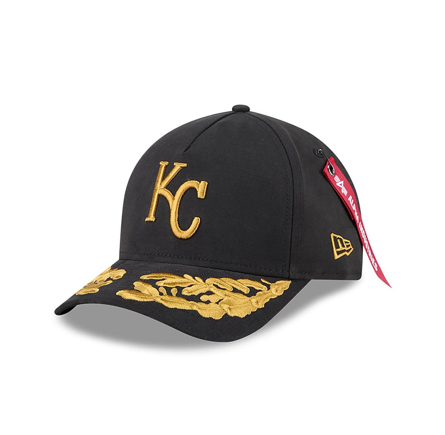 Men's Black Kansas City Royals A-Frame 9FORTY Adjustable Hat