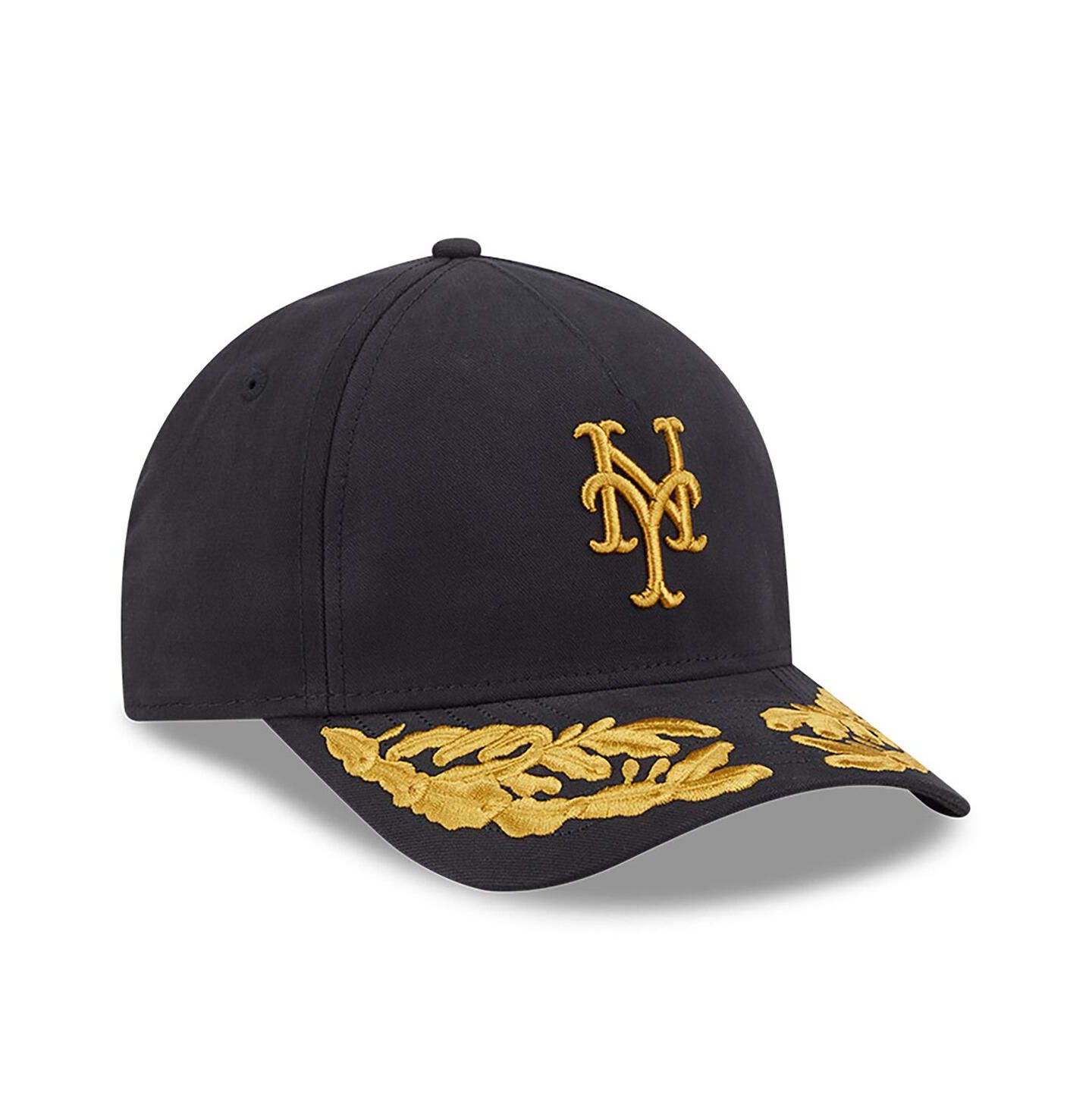 Мужская кепка New Era Black New York Mets A-Frame 9FORTY Adjustable Hat — фото 3