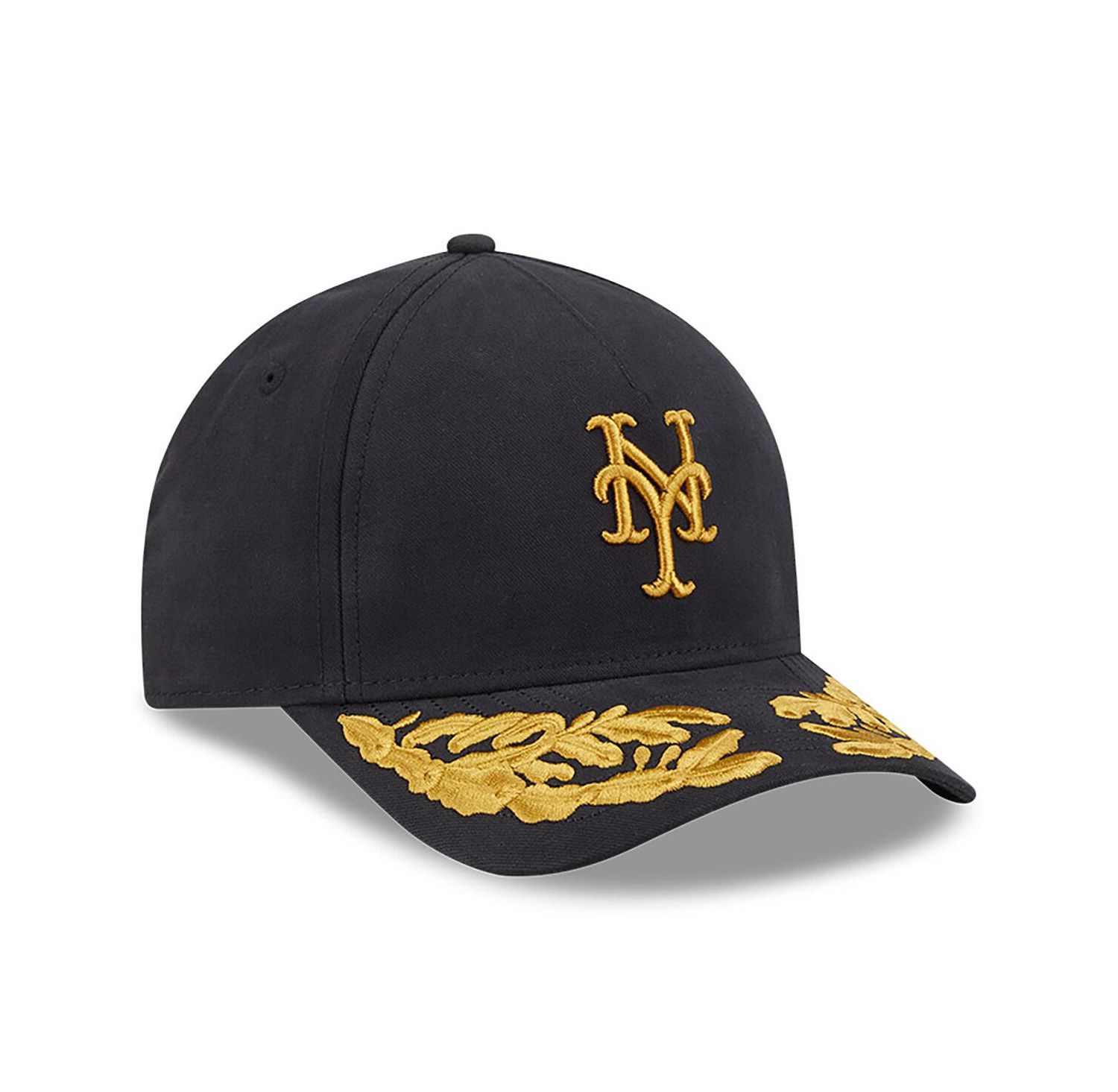 Men's Black New York Mets A-Frame 9FORTY Adjustable Hat