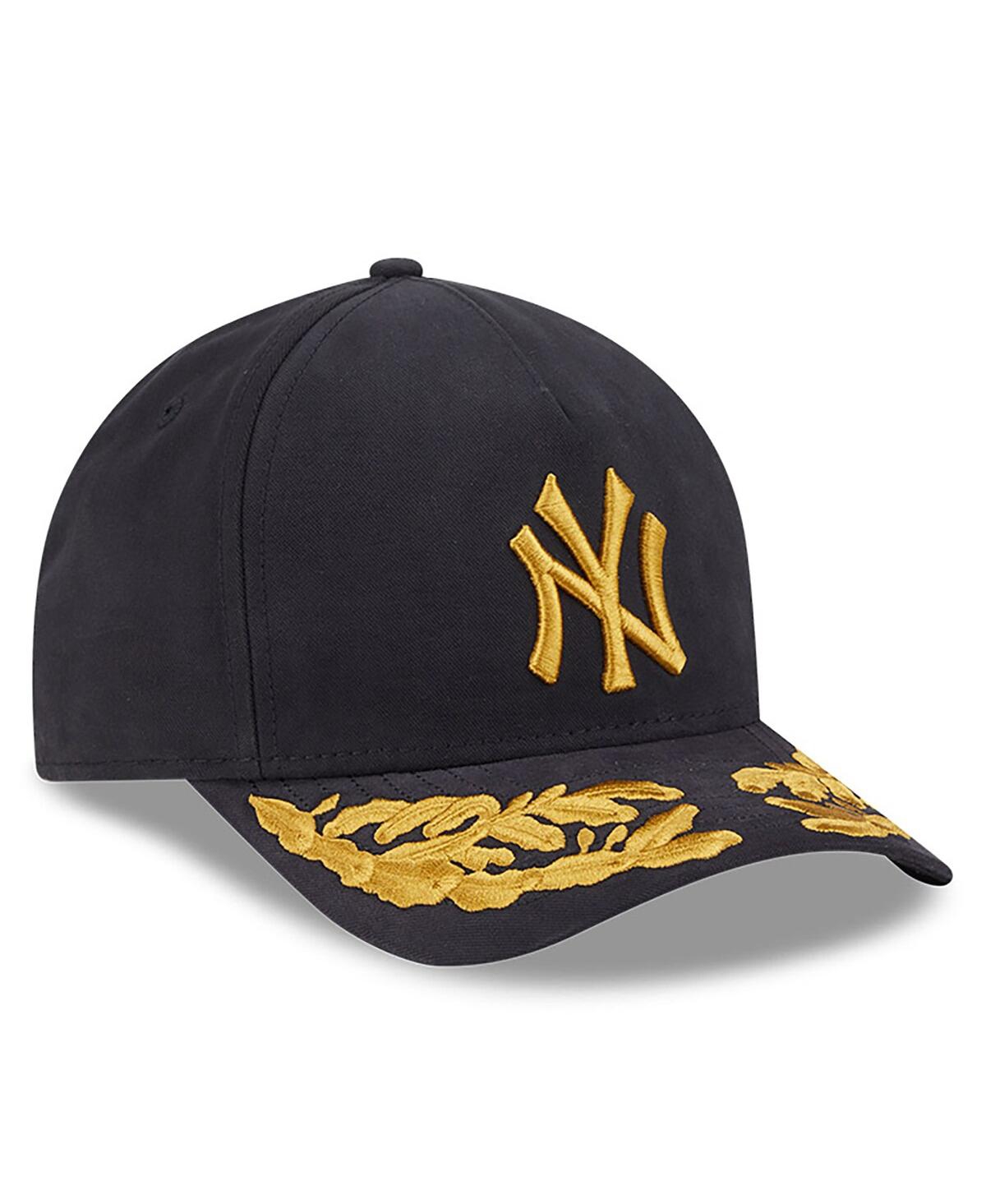 New Era Men's Black New York Yankees A-frame 9forty Adjustable Hat In Black