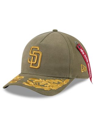 New Era - Men's Olive San Diego Padres A-Frame 9FORTY Adjustable Hat