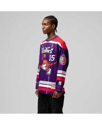 Mitchell & Ness - Men's and Women's Vince Carter Purple Toronto Raptors maxed Out Fashion Hockey Jersey