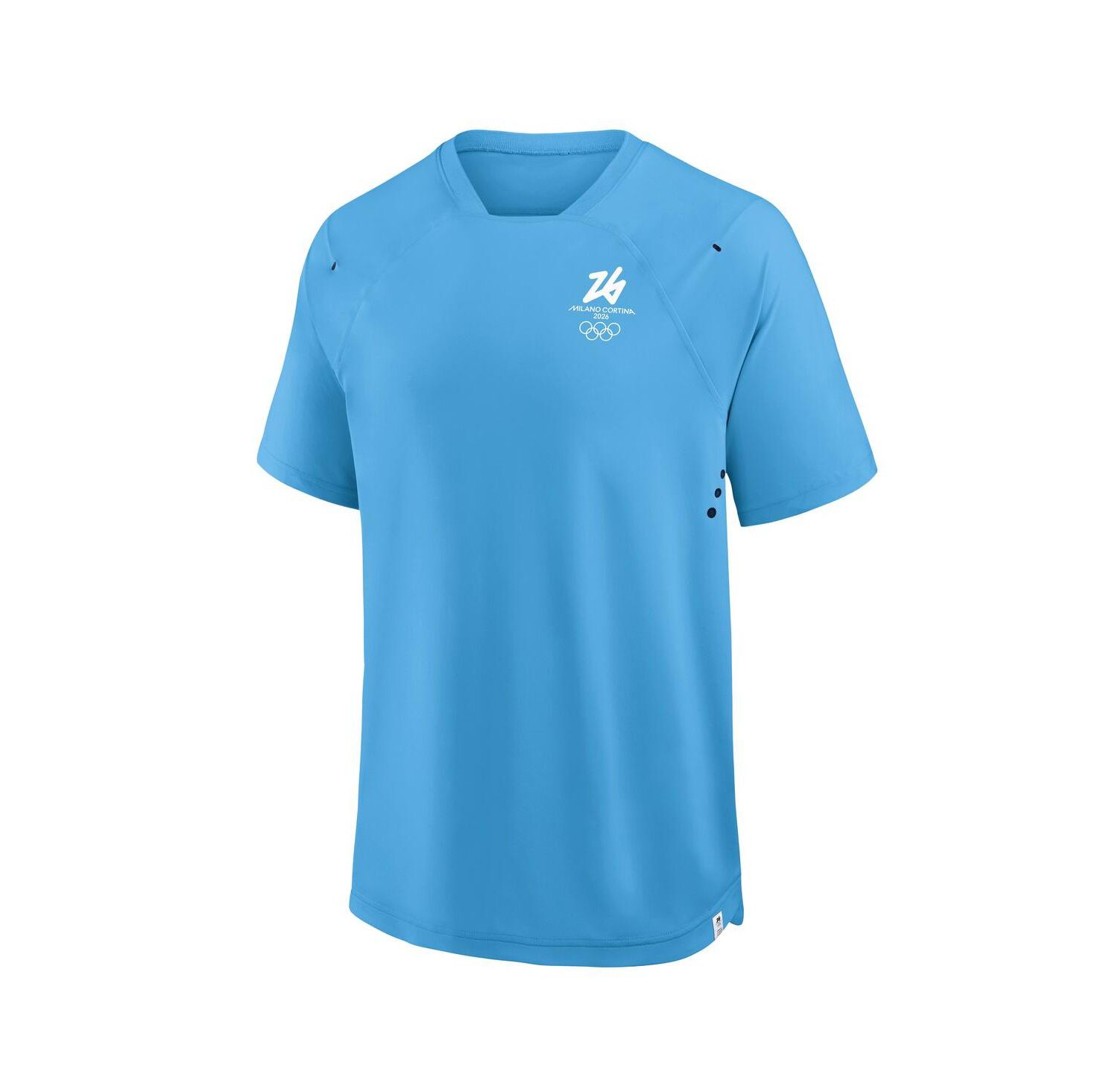Men's Blue Milano Cortina 2026 Winter Olympics Tech Raglan T-Shirt