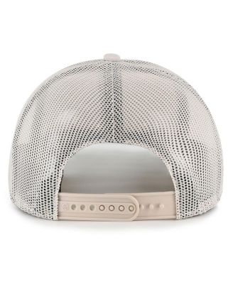 Men's and Women's Cream Kansas Jayhawks Core Inline Gravestone Adjustable Trucker Hat