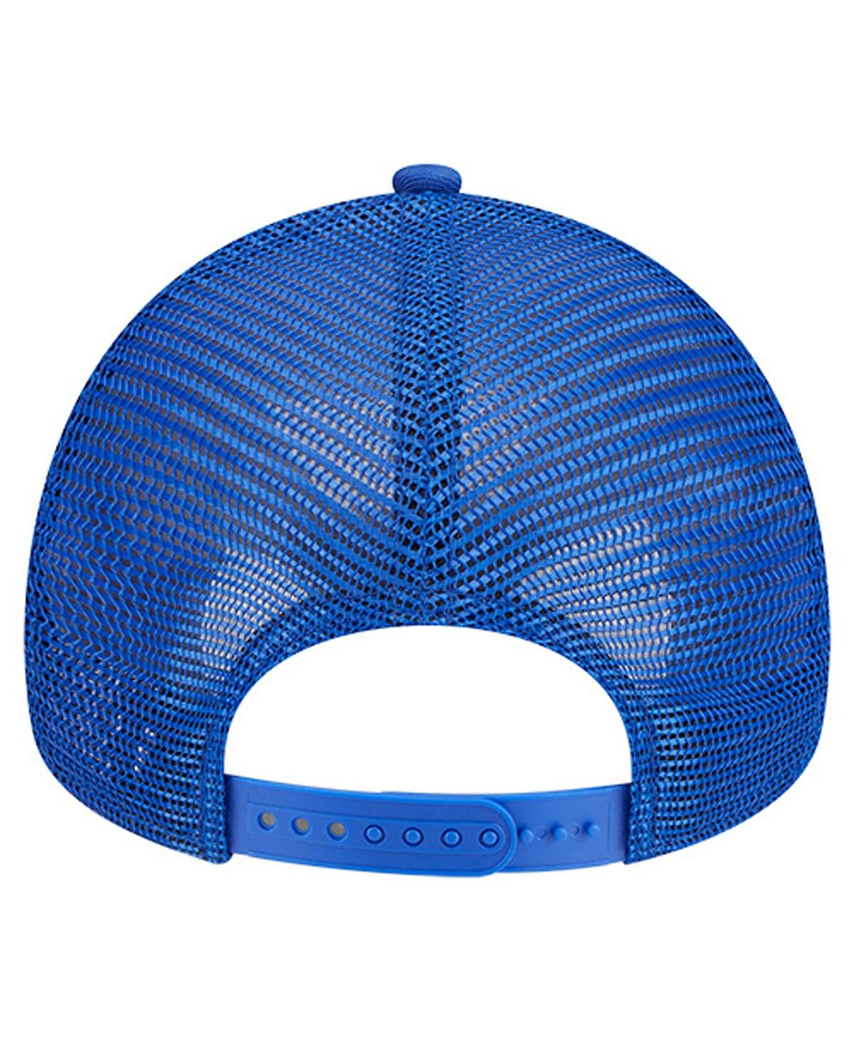New Era Toddler Royal Buffalo Bills Main 9forty A-frame Trucker Adjustable Hat In Blue