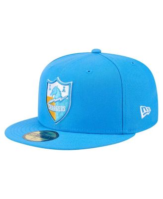 New Era - Men's Powder Blue Los Angeles Chargers Throwback Main 59FIFTY Fitted Hat