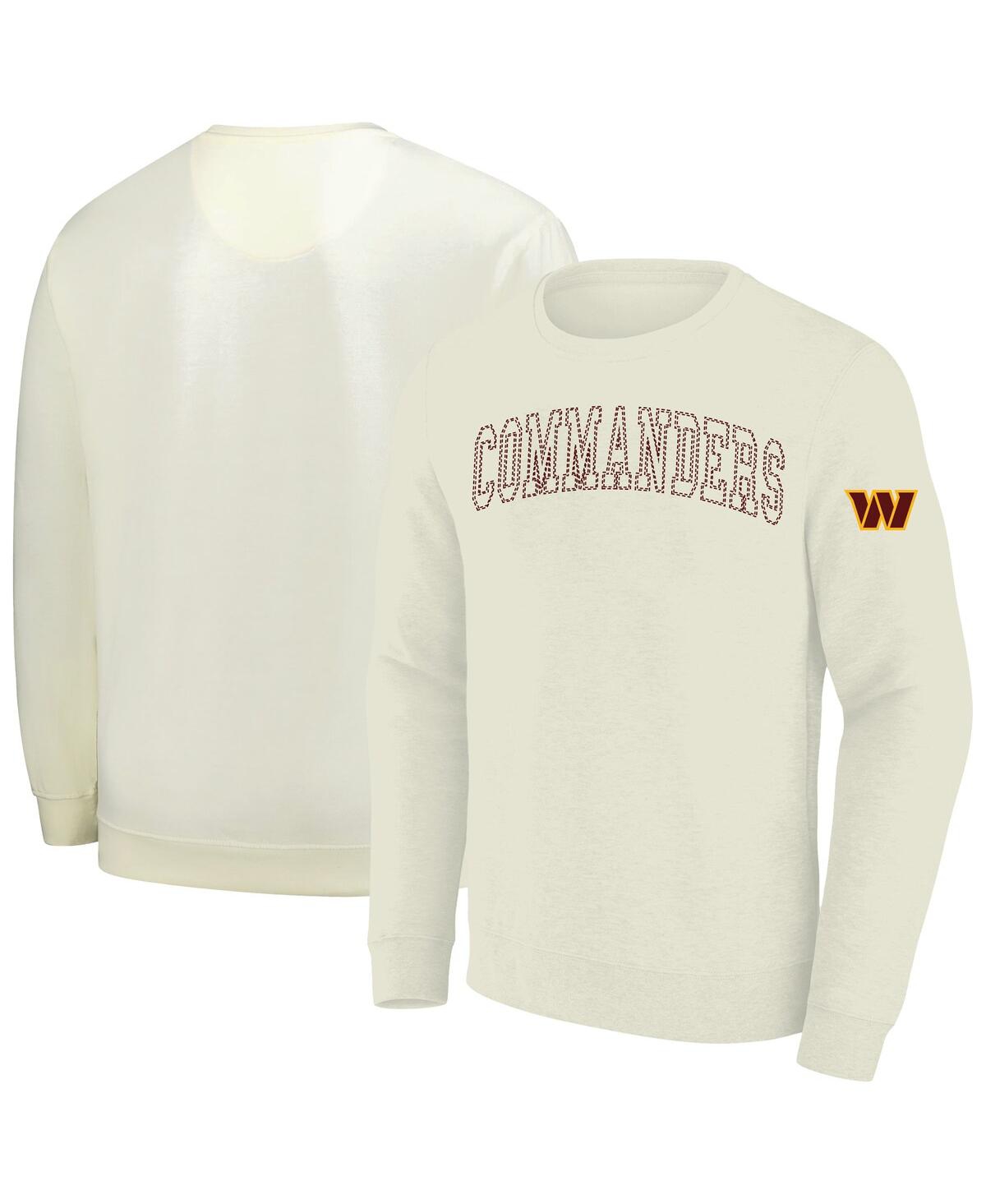 Profile Men's Cream Washington Commanders Big Tall Fleece Sweatshirt - Cream