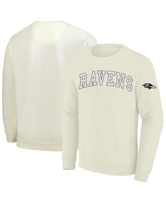 Profile - Men's Cream Baltimore Ravens Big Tall Fleece Sweatshirt