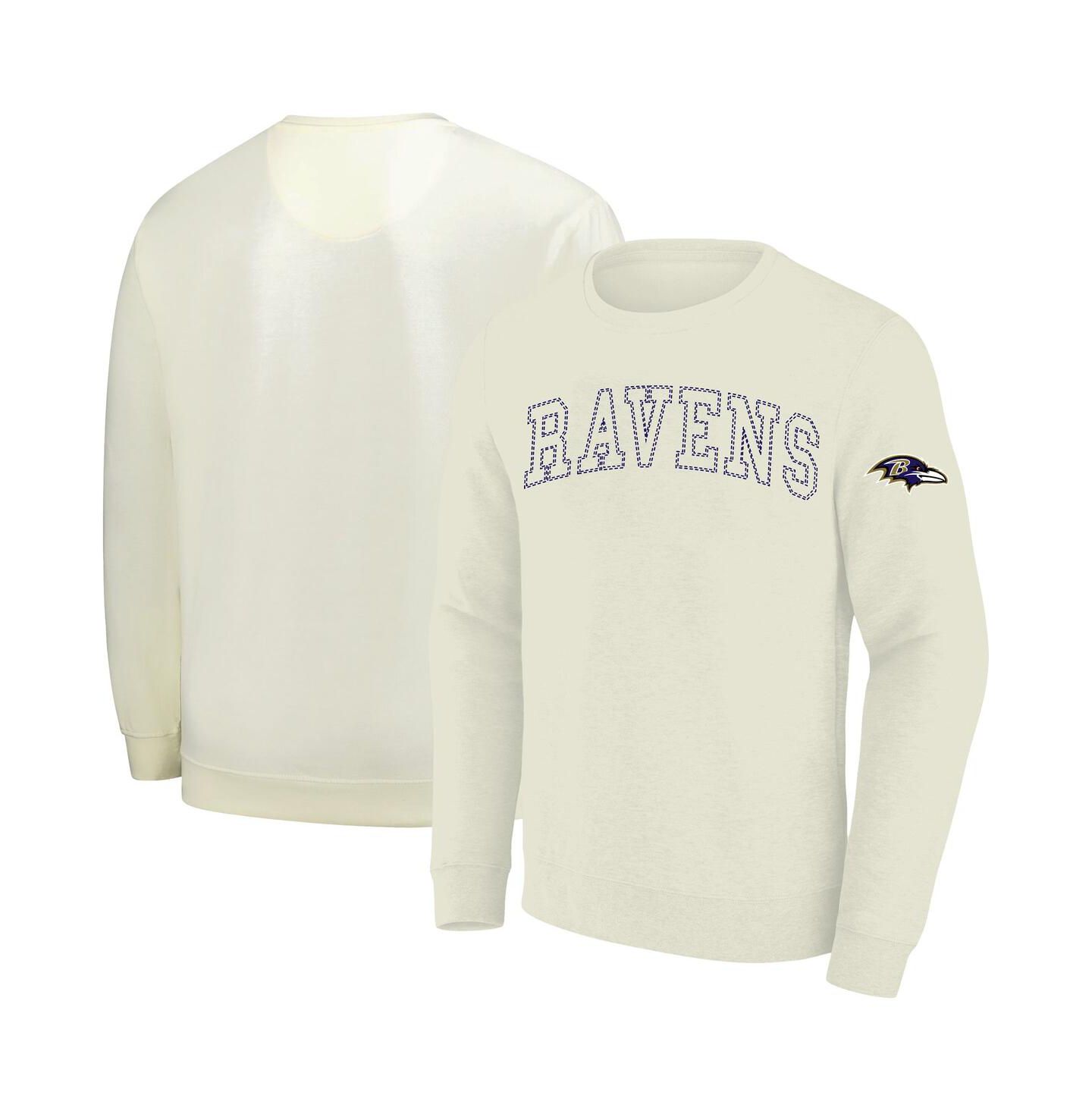 Мужская толстовка Profile Cream Baltimore Ravens Big & Tall Fleece — фото 1