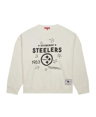 Women's Cream Pittsburgh Steelers Plus Size Shooting Star Sweatshirt