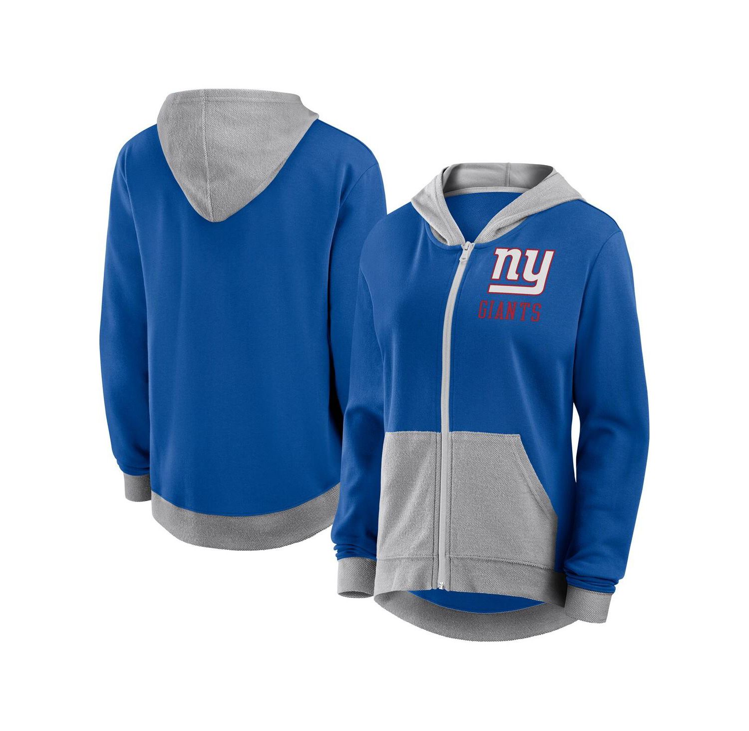 Women's Royal New York Giants Hit It Full-Zip Hoodie