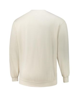 Men's Cream Milwaukee Bucks Big Tall Spotlight Headline Pullover Sweatshirt