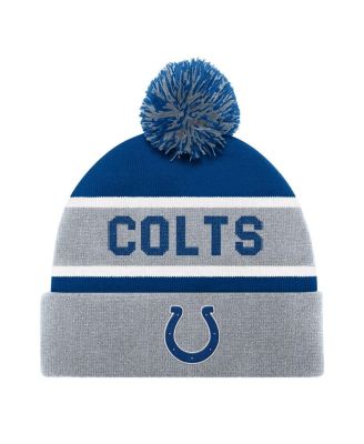 Starter - Men's and Women's Gray Indianapolis Colts Cuffed Knit Hat&nbsp;with Pom