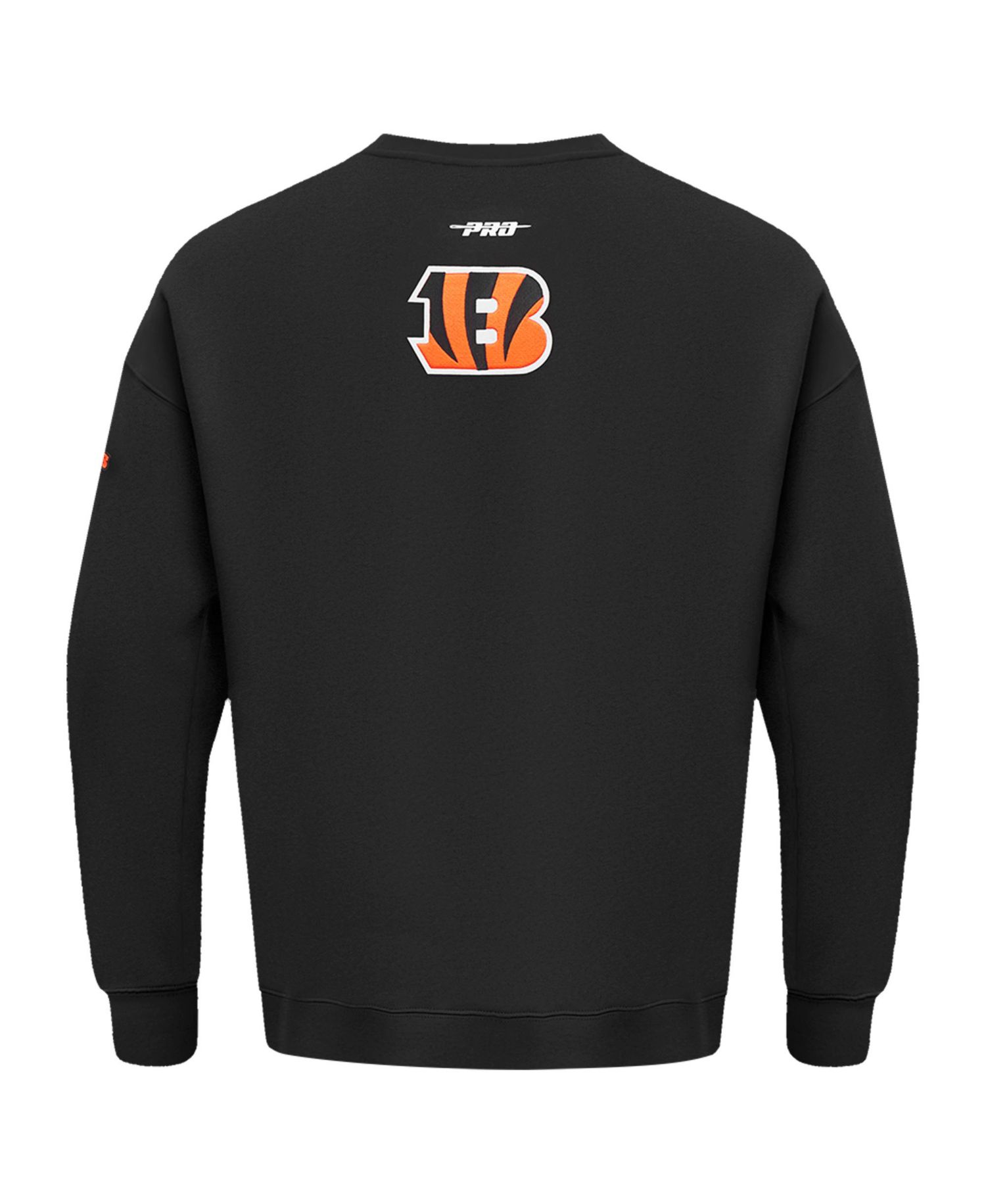 Men's Black Cincinnati Bengals Turn It Up Drop Shoulder Pullover Sweatshirt