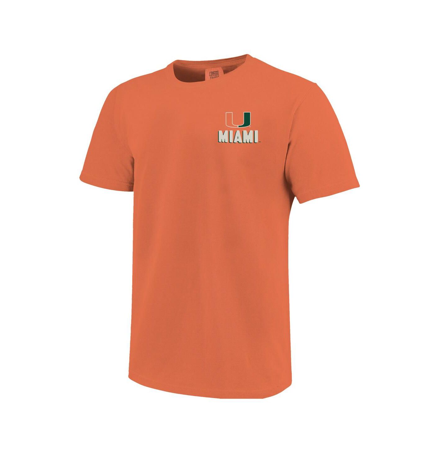 Мужская футболка Image One Orange Miami Hurricanes Hyper Local — фото 3