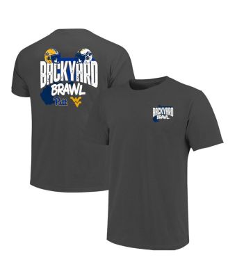 Men's Charcoal Pitt Panthers vs. West Virginia Mountaineers Backyard Brawl Comfort Colors T-Shirt