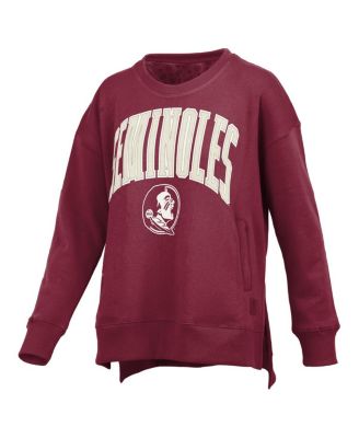 Women's Garnet Florida State Seminoles Pocketed Arch Pullover Sweatshirt