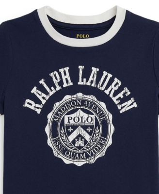 Girls' 2T-6X Logo Crest Short Sleeve T-Shirt