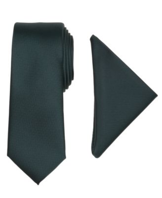 Men's Modern Textured Tie & Pocket Square Set, Created for Macy's