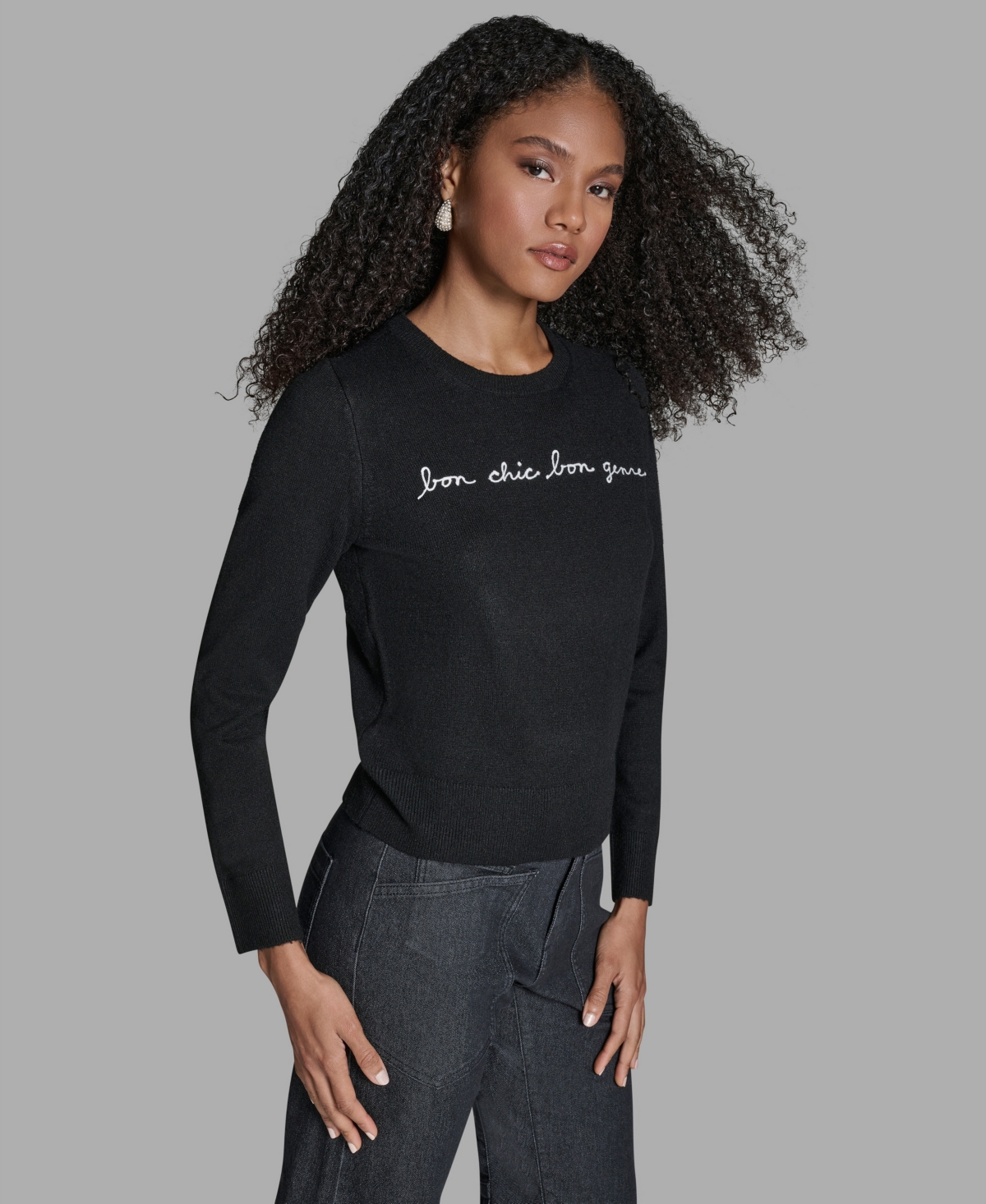 Bcbg Women's Bon Chic Genre Long Sleeve Sweater