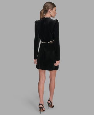Women's A-Line Long Sleeve Dress