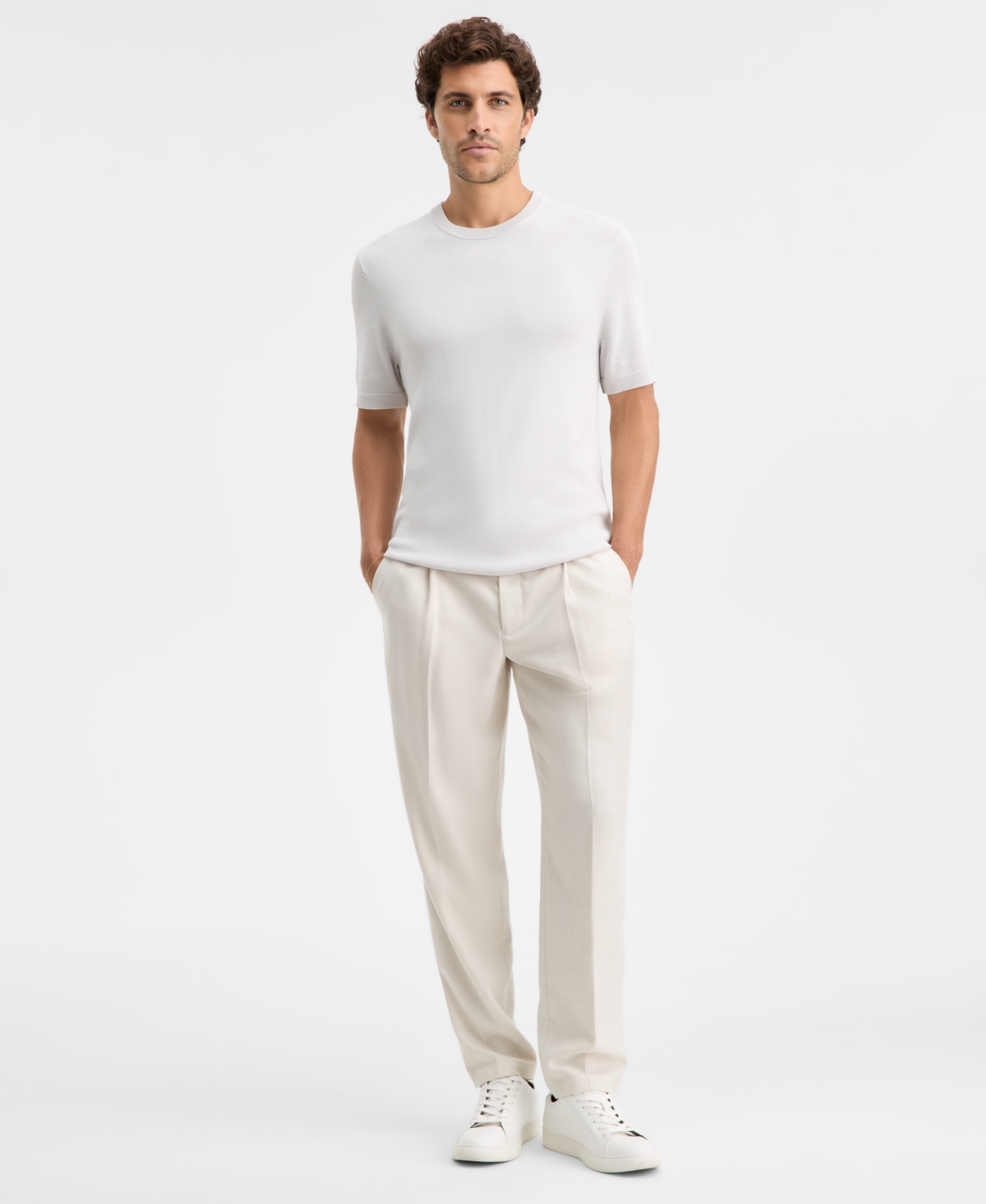 Alfani Men's Short-Sleeve Seamless Sweater T-Shirt, Macy's Exclusive