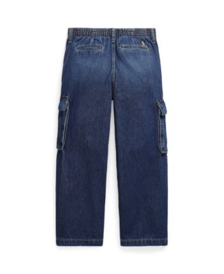 Girls' 7-16 Wide Leg Cargo Jeans