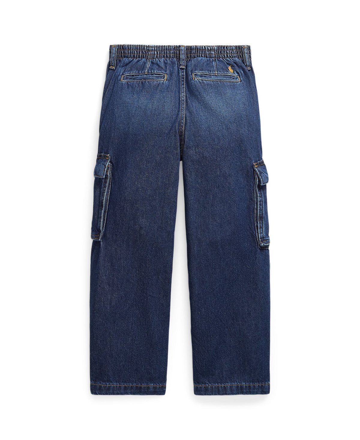 Polo Ralph Lauren Cargo-pocket Wide-leg Jeans In Blue