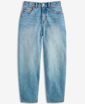 Big Girls High Rise Baggy Barrel Jeans