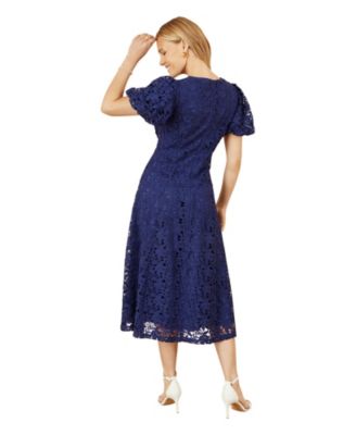 Women's Lace Midi Skater Dress