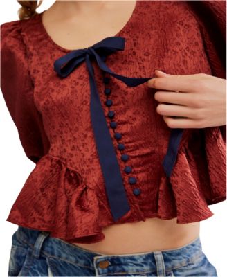 Women's Scoop Neck Pamela Bow Top