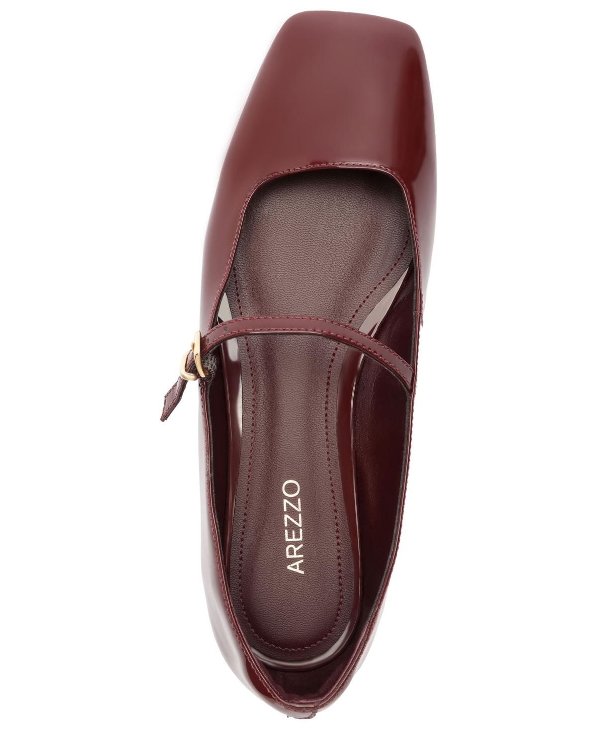 Arezzo Tori Ballet Flat In Burgundy