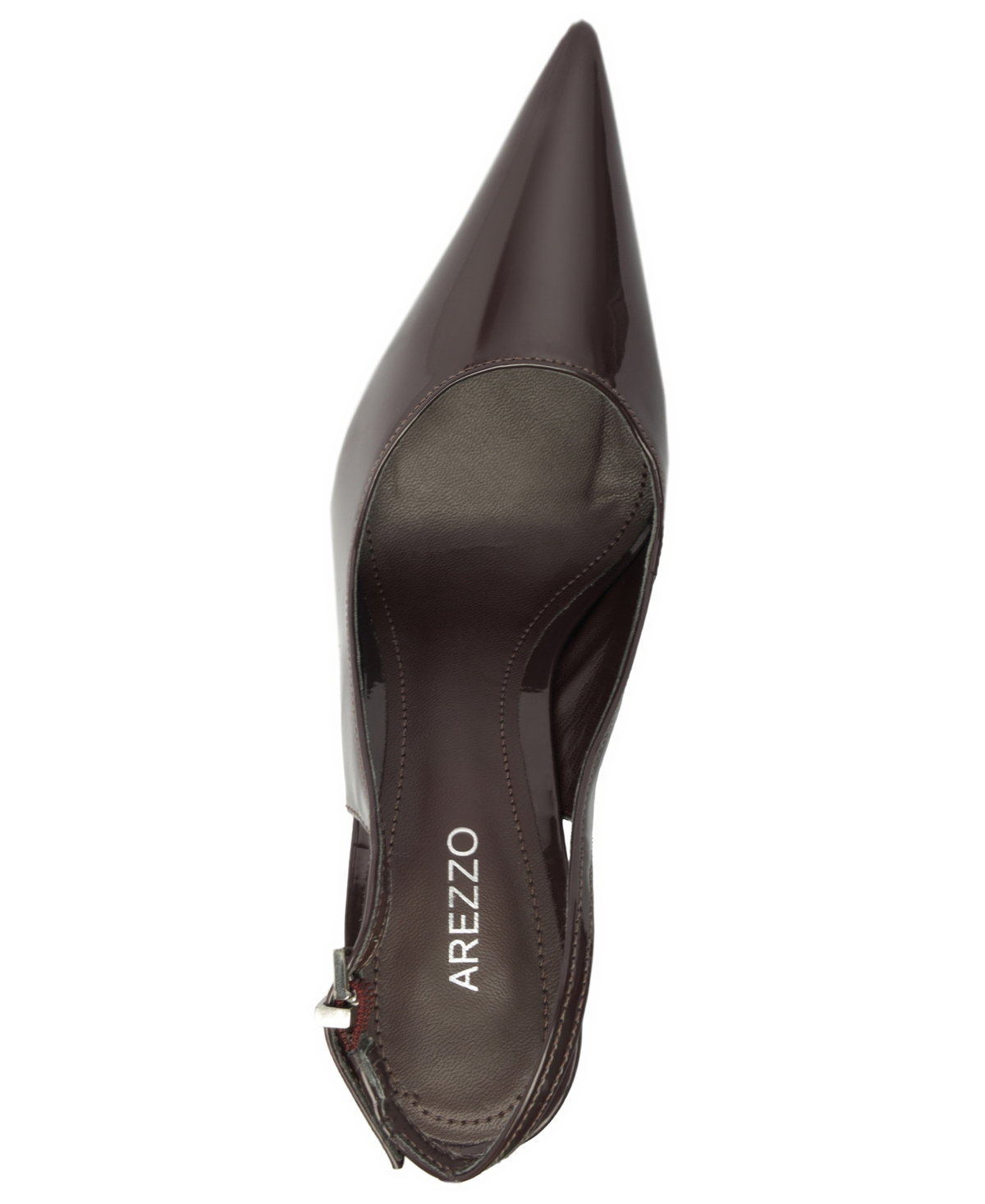 Arezzo Rowen Slingback Pointed Toe Wedge Pump In Black