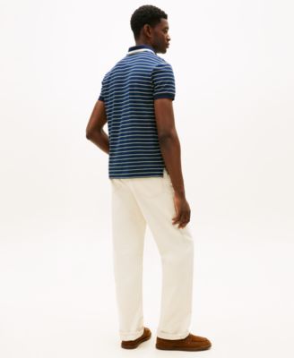 Men's Pique Graphic Collar Polo Shirt